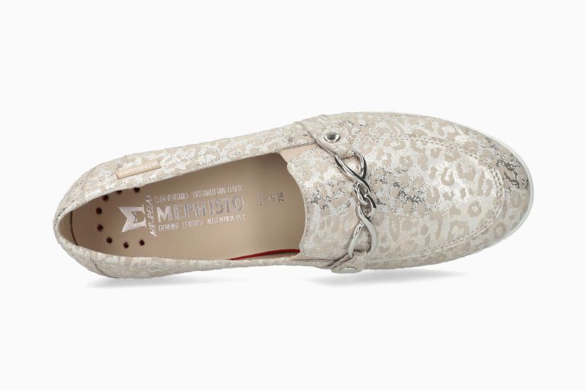 Juliana lichtbeige loafers 